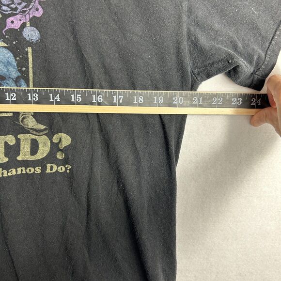 Vintage Marvel Thanos Shirt Mens Large Black Marvel Comic Avengers Alstyle Boxy - Picture 7 of 9